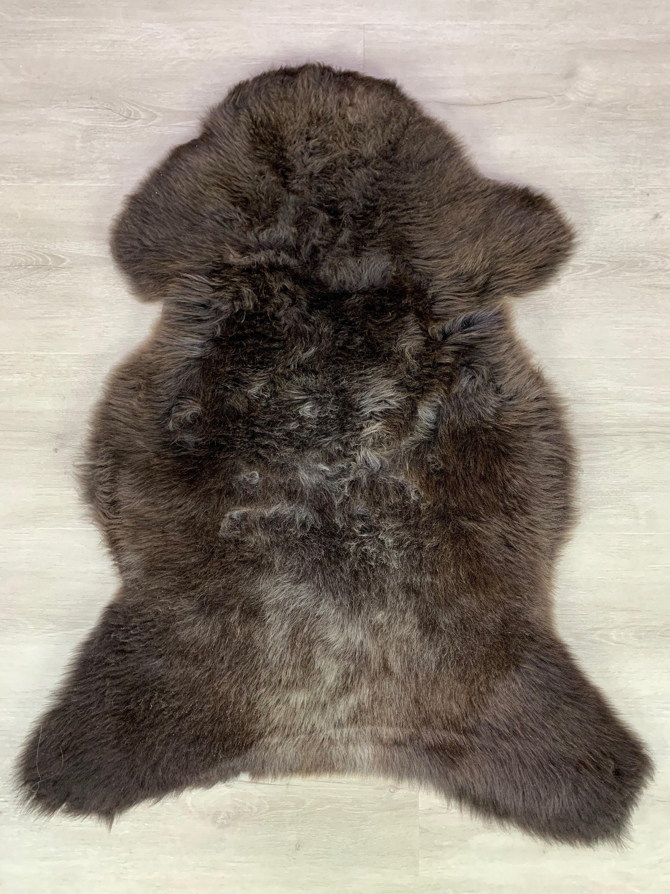 Beautiful Natural Brown Sheepskin Rug Pelt Genuine Leather Seat Cover Hide