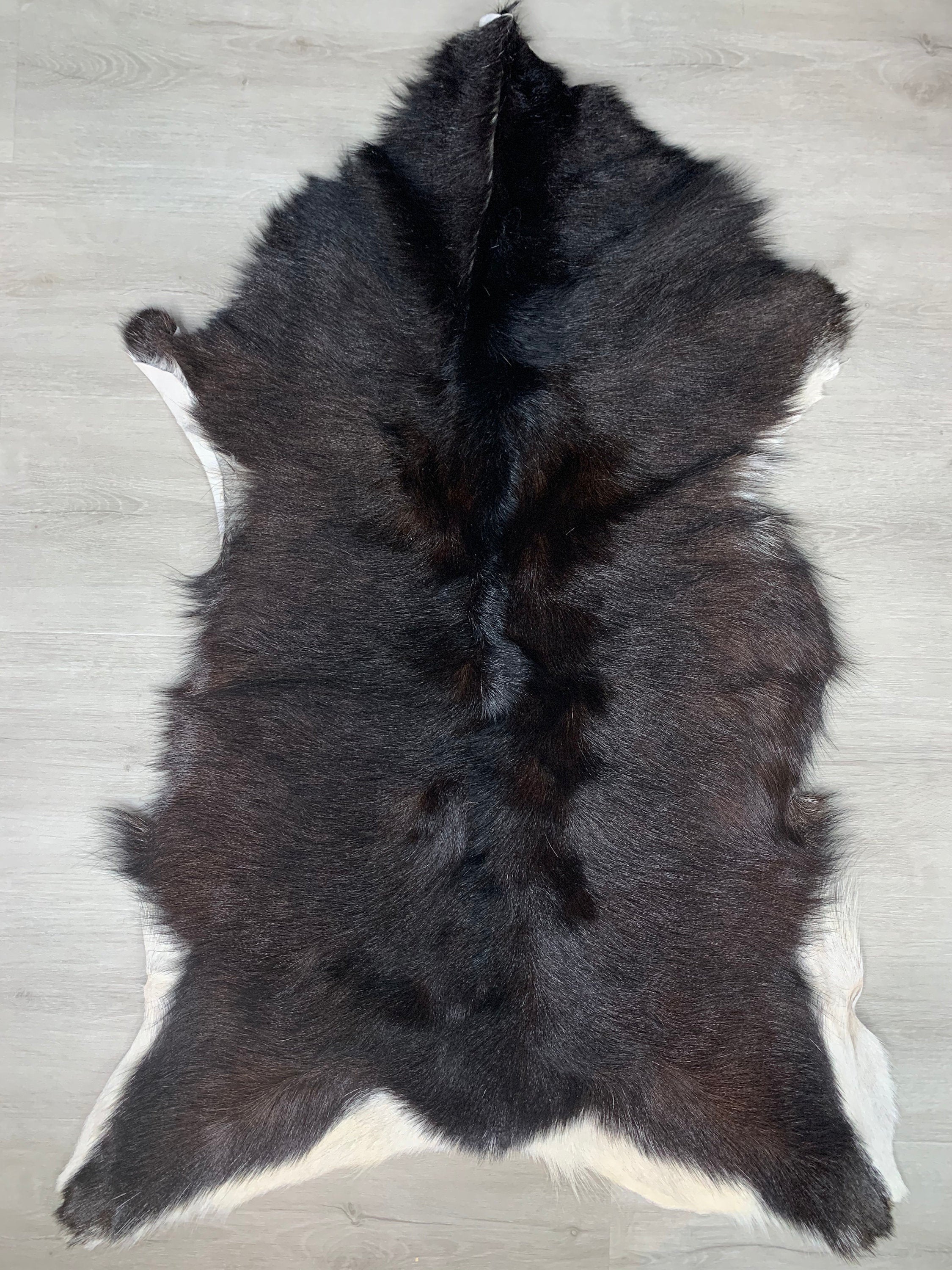 Large Goat Rug Pelt Hide, Real Goat Skin Rug, Genuine Natural Goat Hide