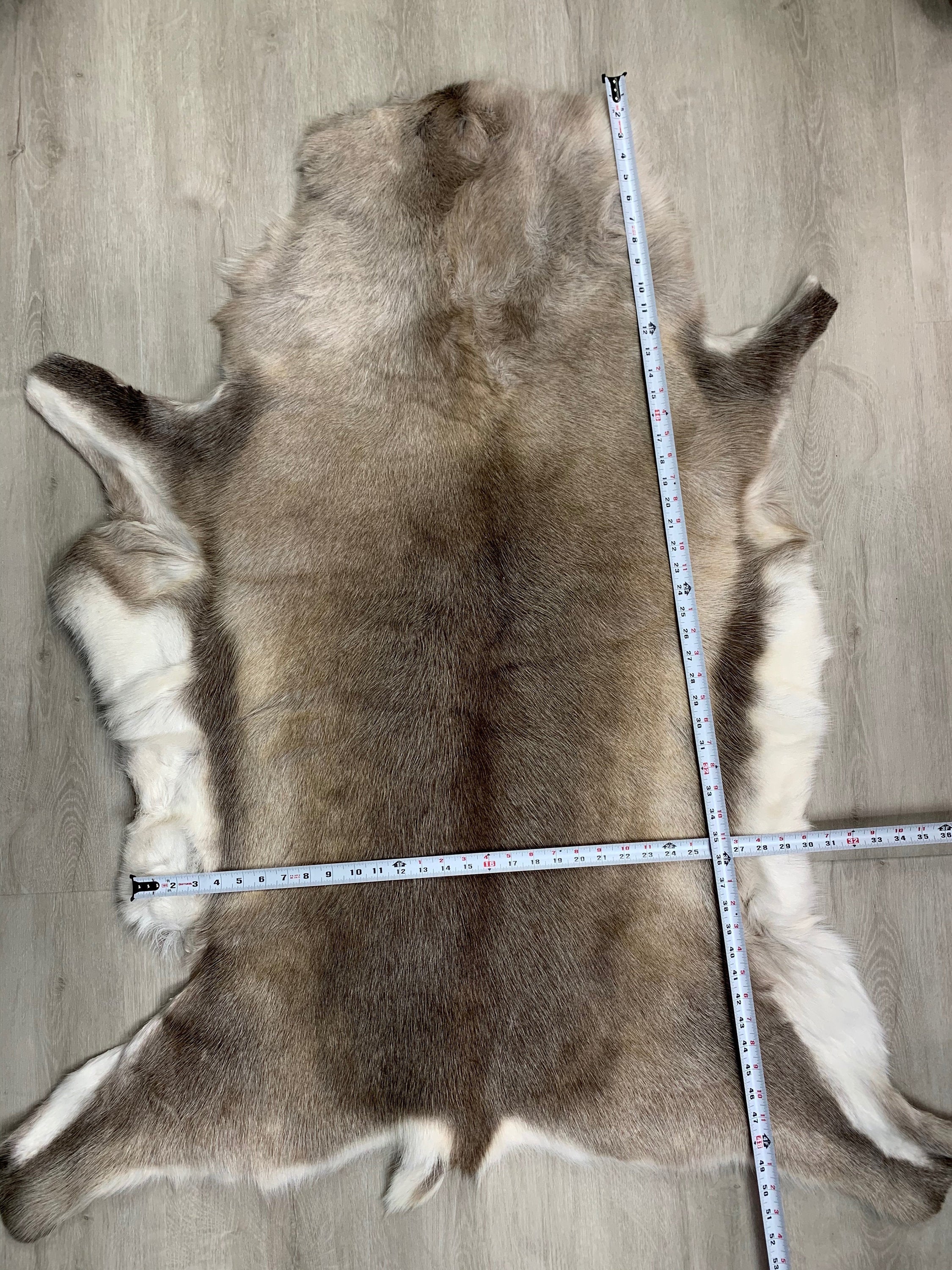 Scandinavian Reindeer Hide | Decorative Reindeer Skin | Genuine Reindeer Pelt Hide