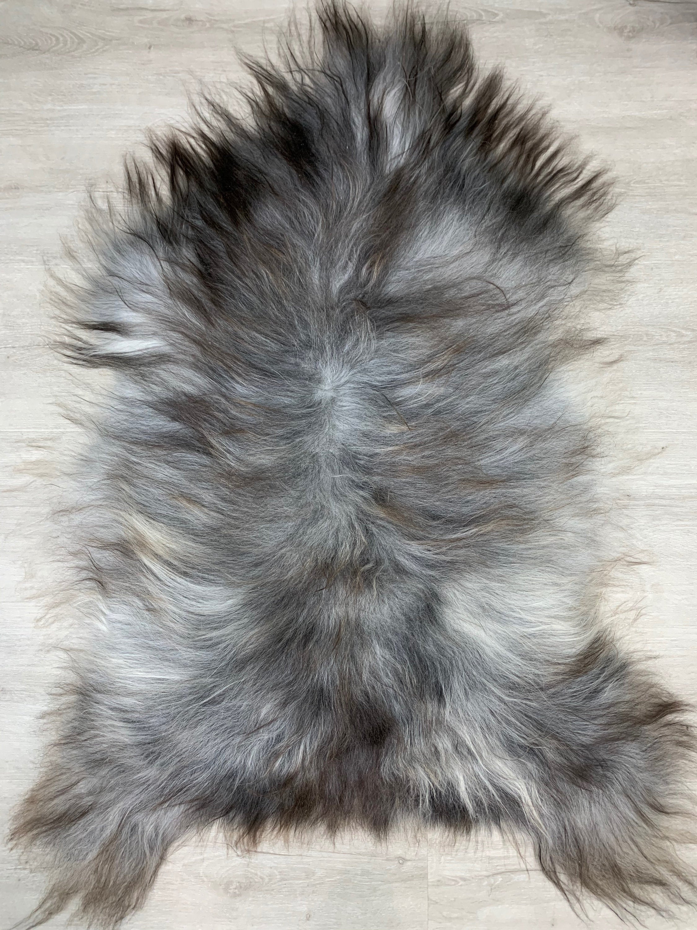 Gray Brown Iceland Genuine Sheepskin Rug | Sheepskin pelt throw natural  Sheepskin Pet Bed Comfort Throw | sheepskin seat cover