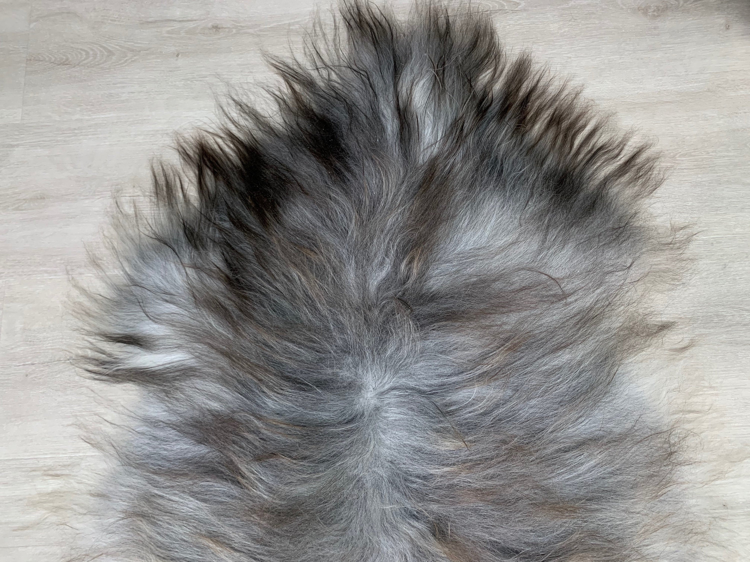 Gray Brown Iceland Genuine Sheepskin Rug | Sheepskin pelt throw natural  Sheepskin Pet Bed Comfort Throw | sheepskin seat cover