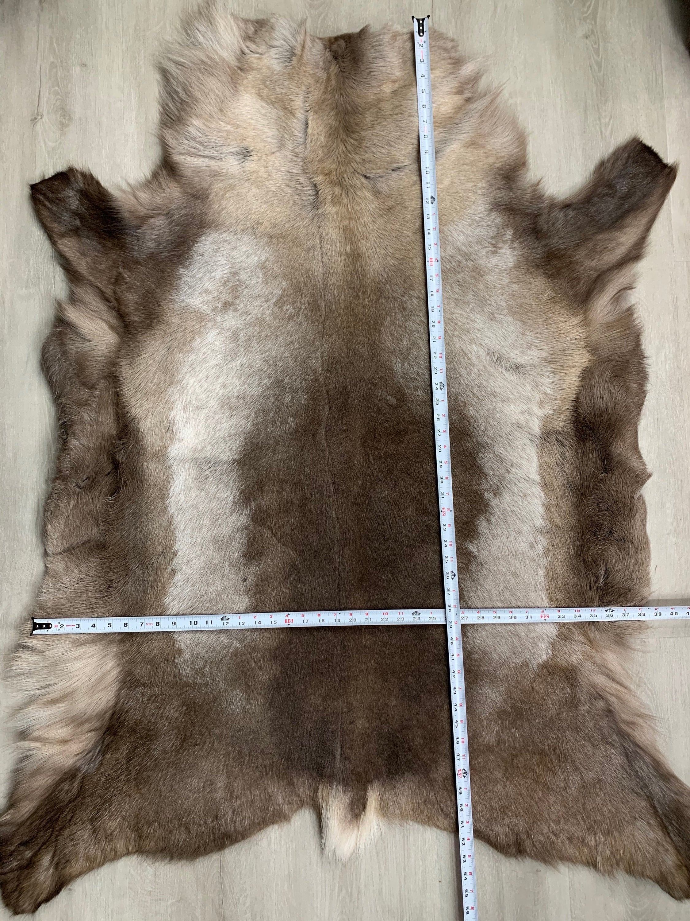 XL Scandinavian Reindeer Hide | Decorative Reindeer Skin | Genuine Reindeer Pelt Hide