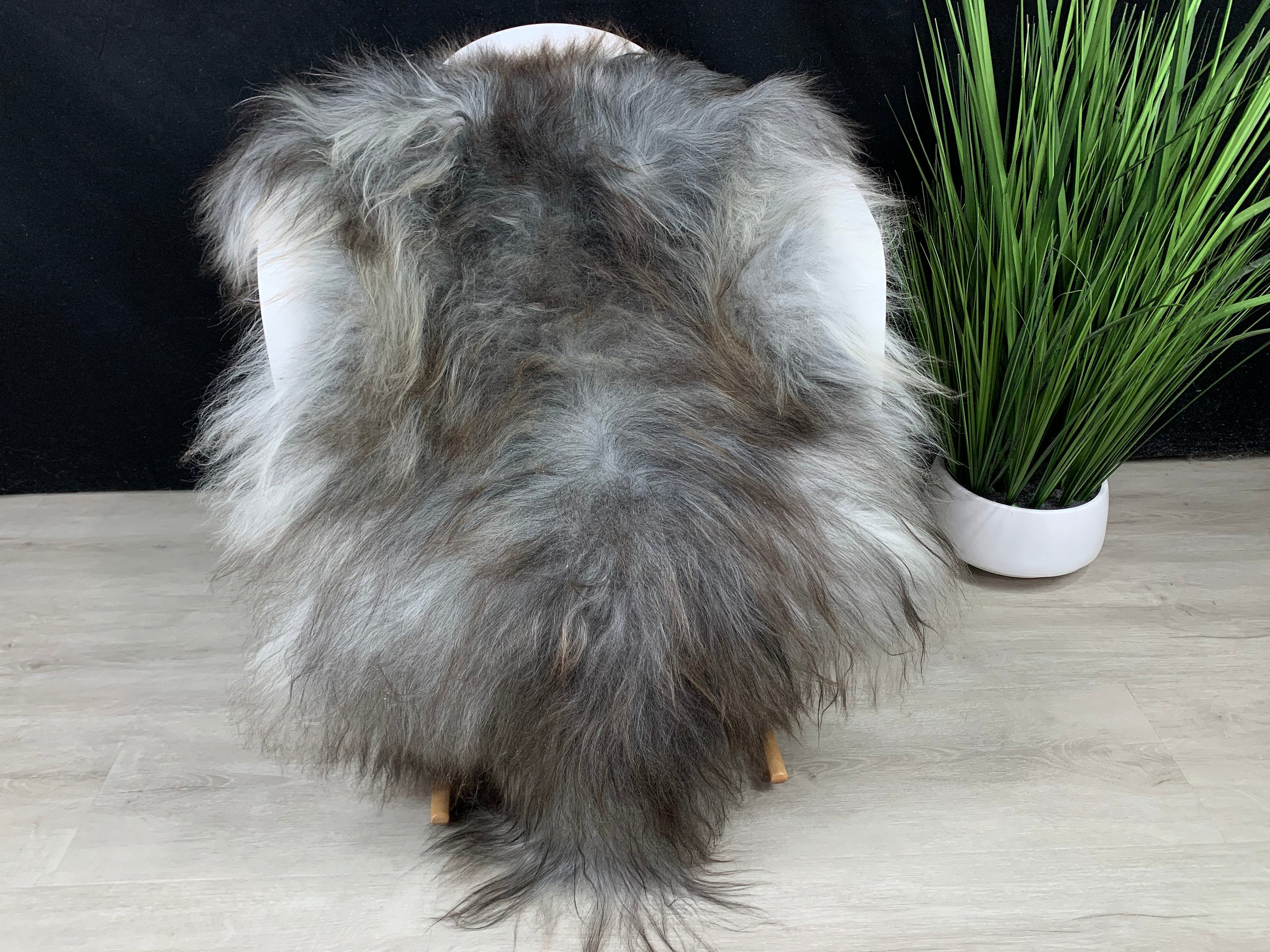 Gray Brown Iceland Genuine Sheepskin Rug | Sheepskin pelt throw natural  Sheepskin Pet Bed Comfort Throw | sheepskin seat cover