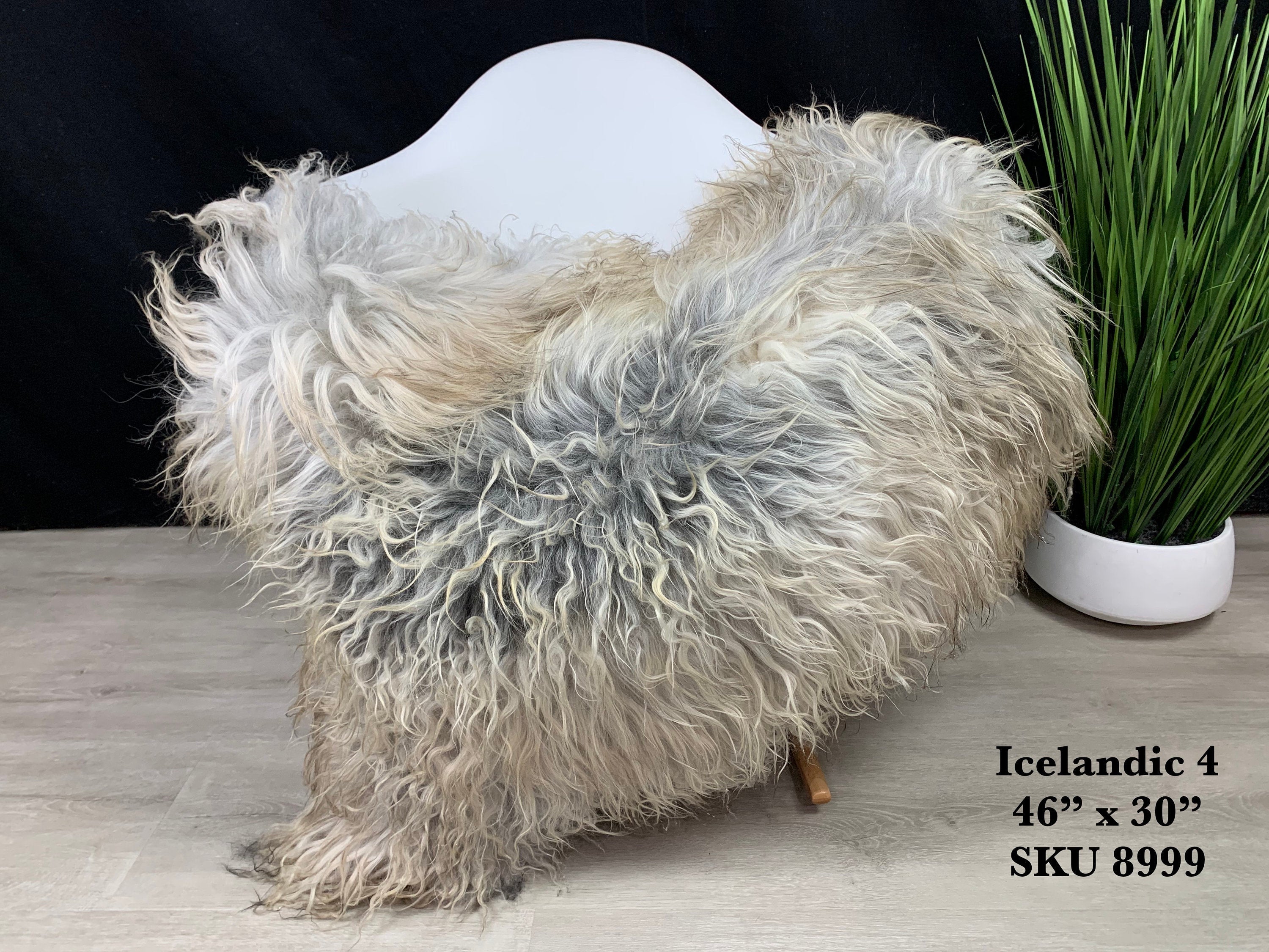 Large Icelandic Sheepskin Rug / White Black Gray Brown Sheepskin / Sheepskin Seat Cover / Sheepskin Throw / Sheepskin Pet Bed / Eco Friendly