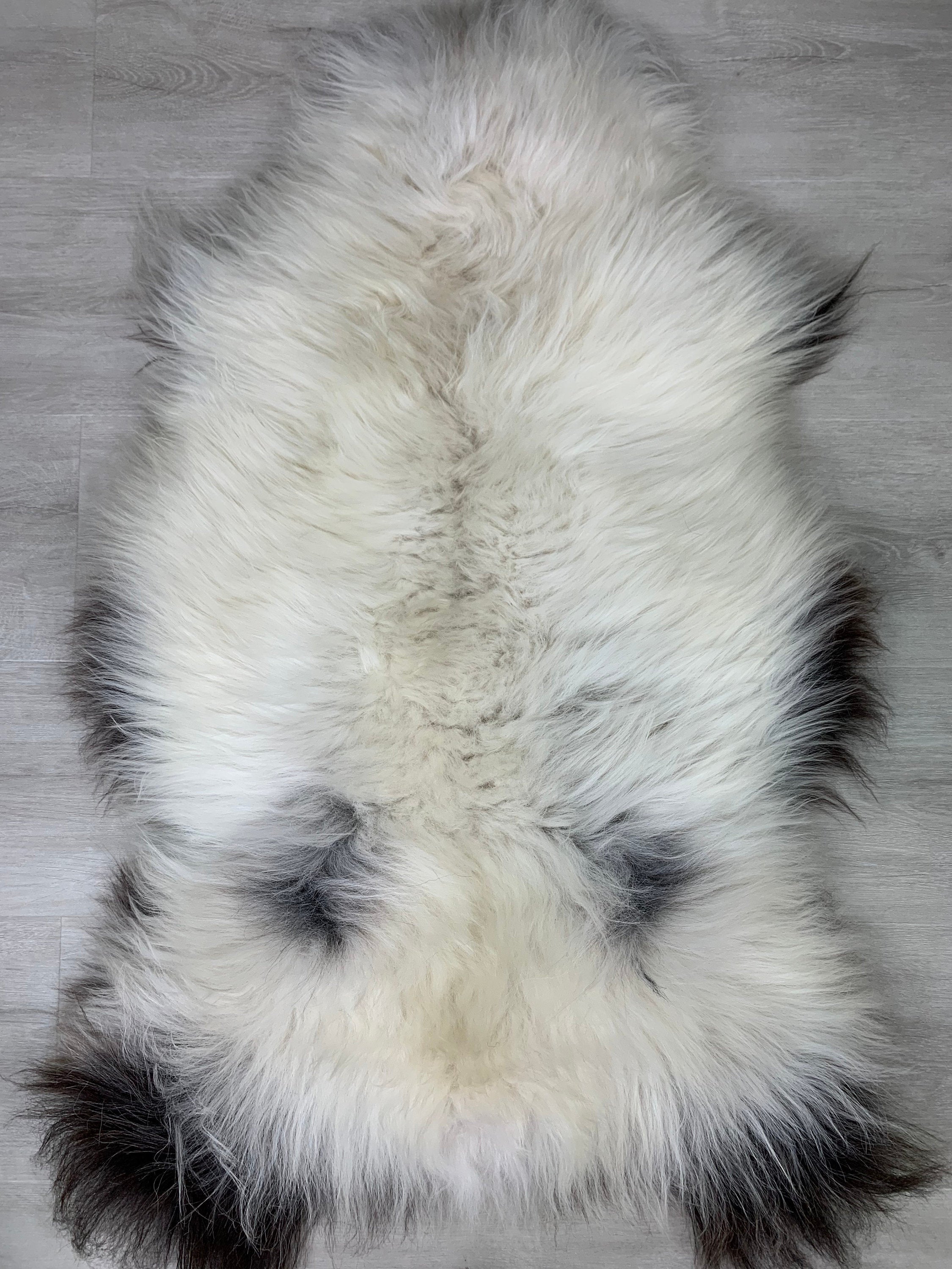 Natural Sheepskin Rug Genuine Real Cream White Brown Seat Cover Pet Bed Throw