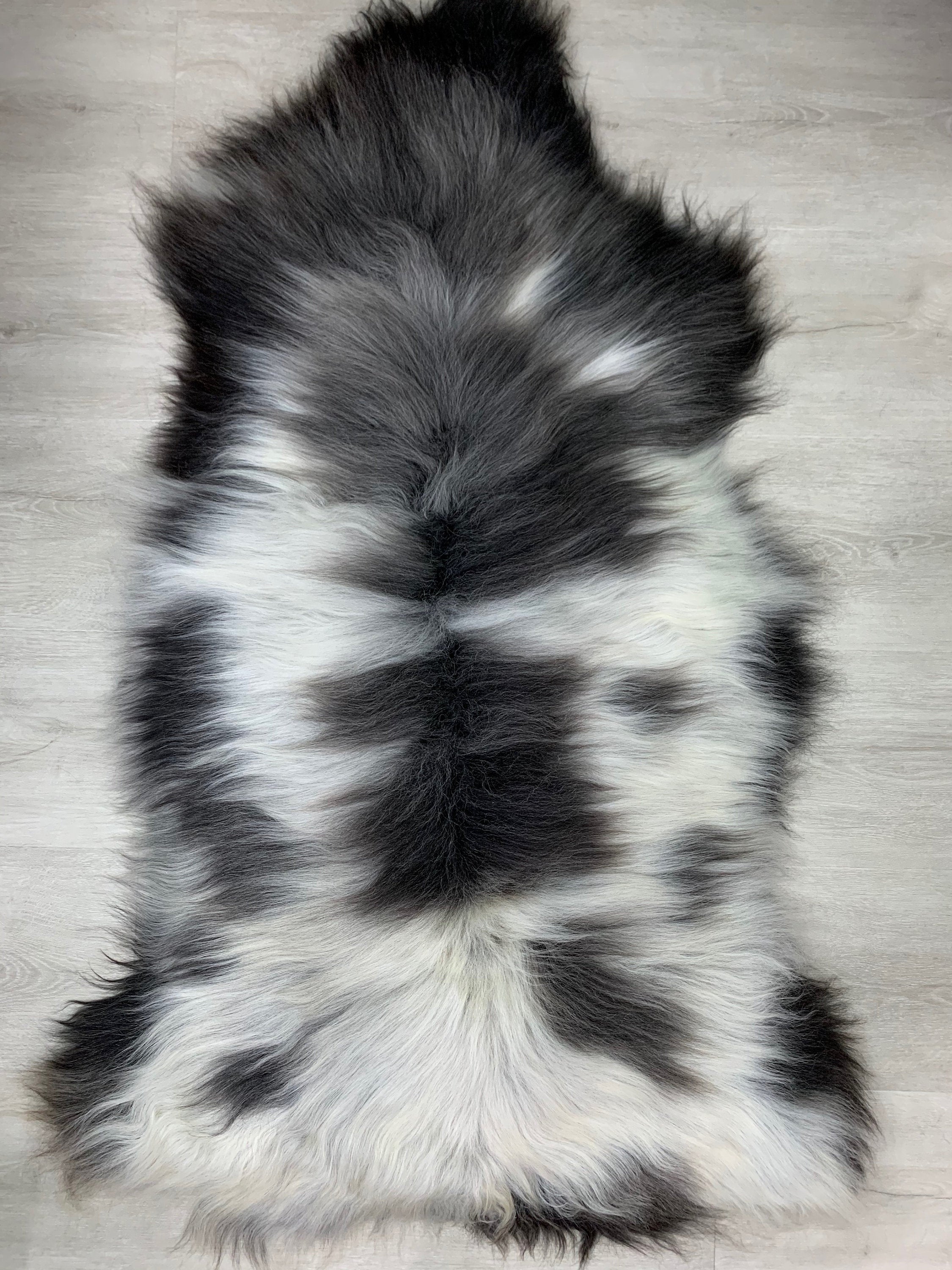 Natural White Gray Sheepskin Rug Genuine Sheepskin Pelt Real Sheepskin Seat Cover Pet Bed Throw