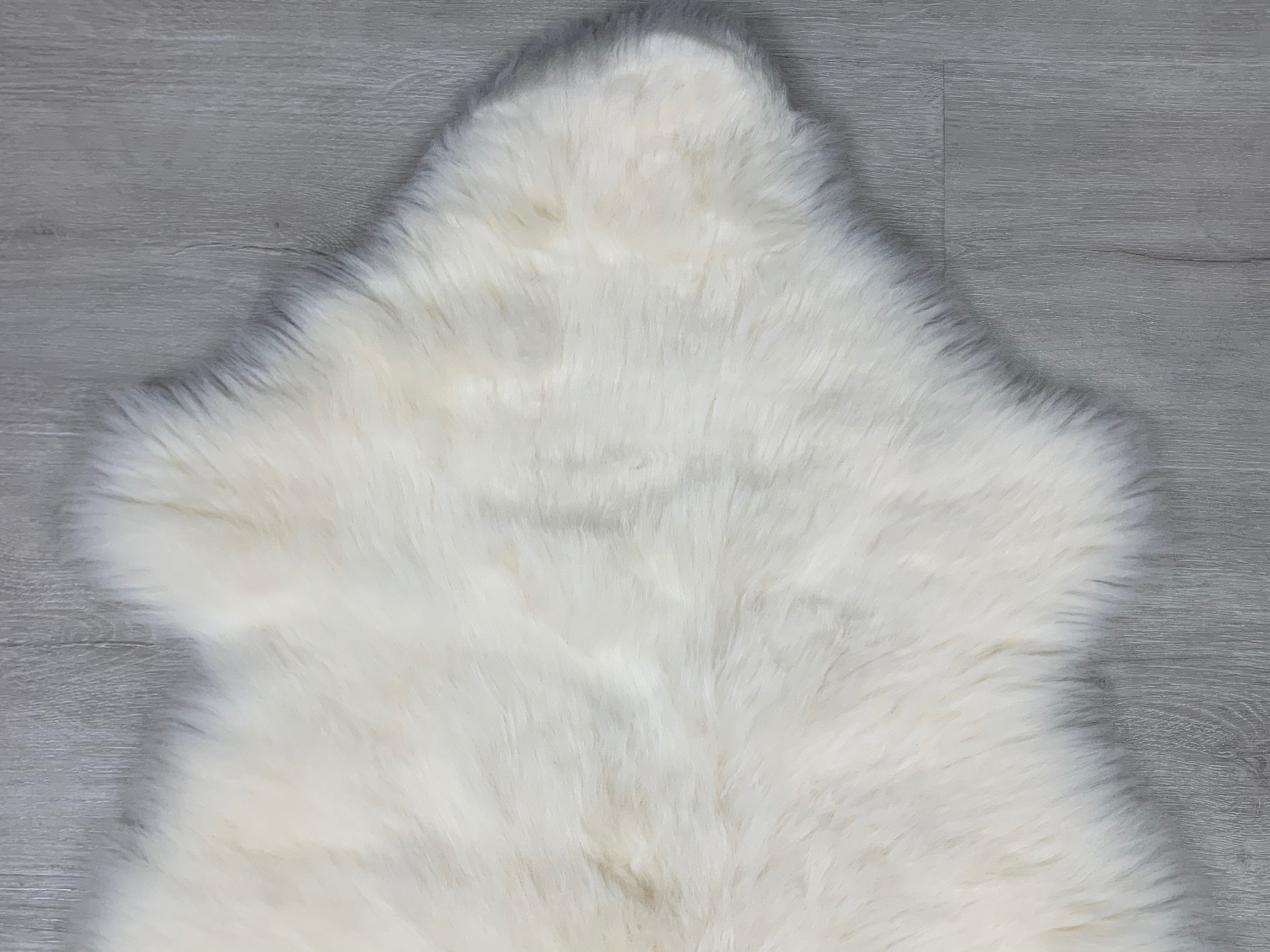 Natural Cream White Sheepskin Rug * Genuine Natural Sheepskin Seat Cover* Comfort Pet Bed Throw