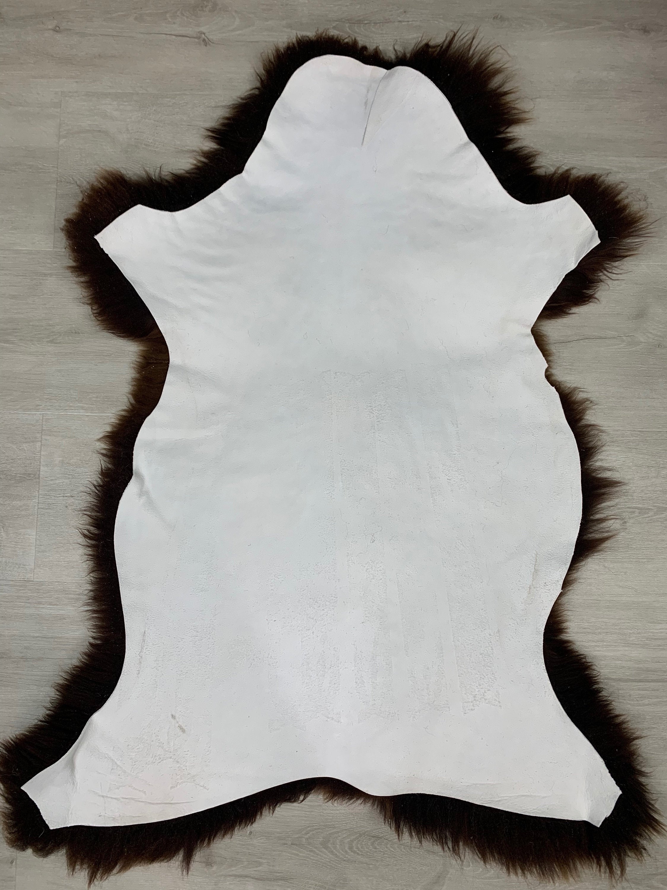 Genuine Sheepskin rug / Sheepskin Pelt / Sheepskin Light Brown  natural color