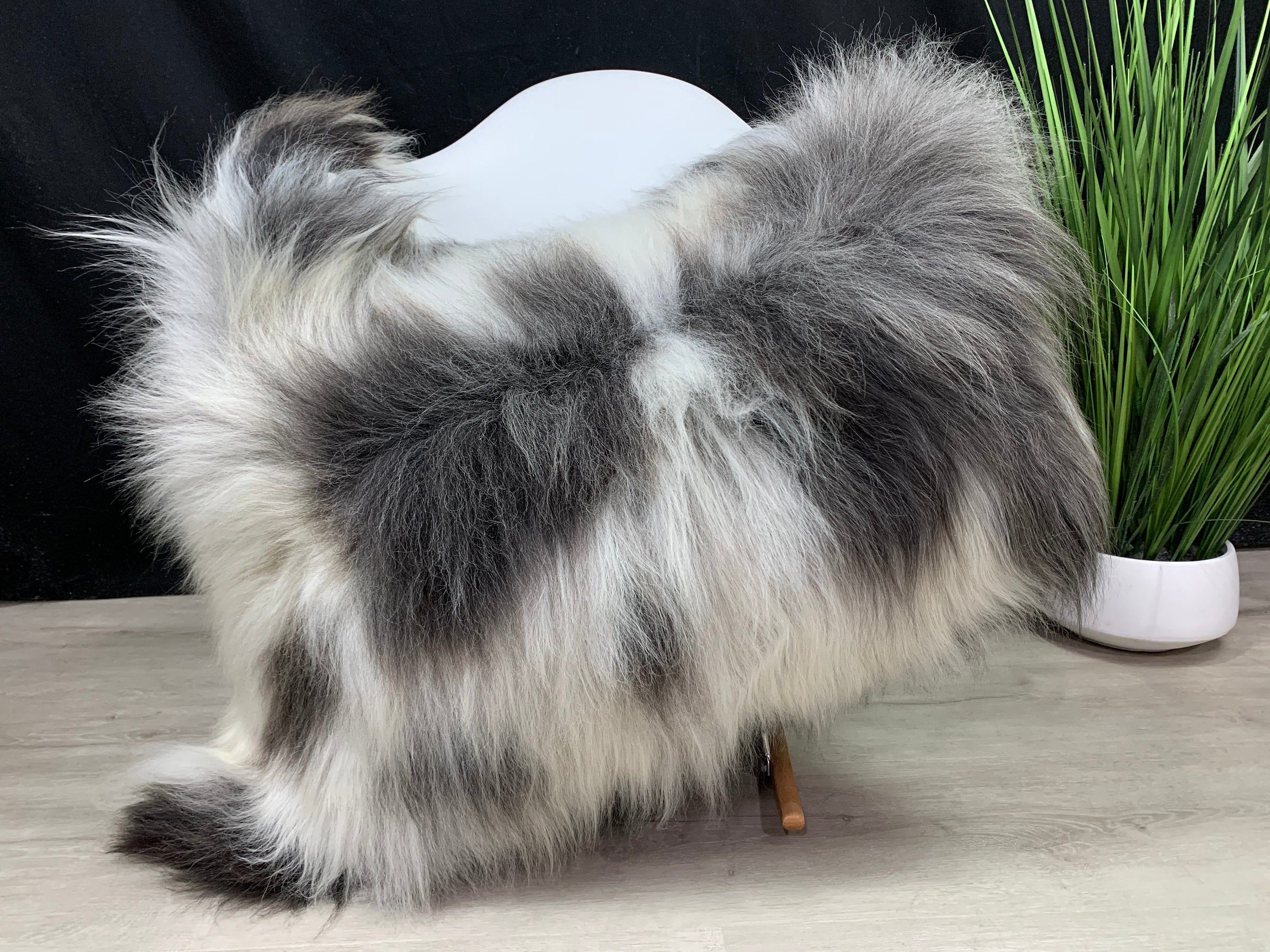 Natural White Gray Sheepskin Rug Genuine Sheepskin Pelt Real Sheepskin Seat Cover Pet Bed Throw