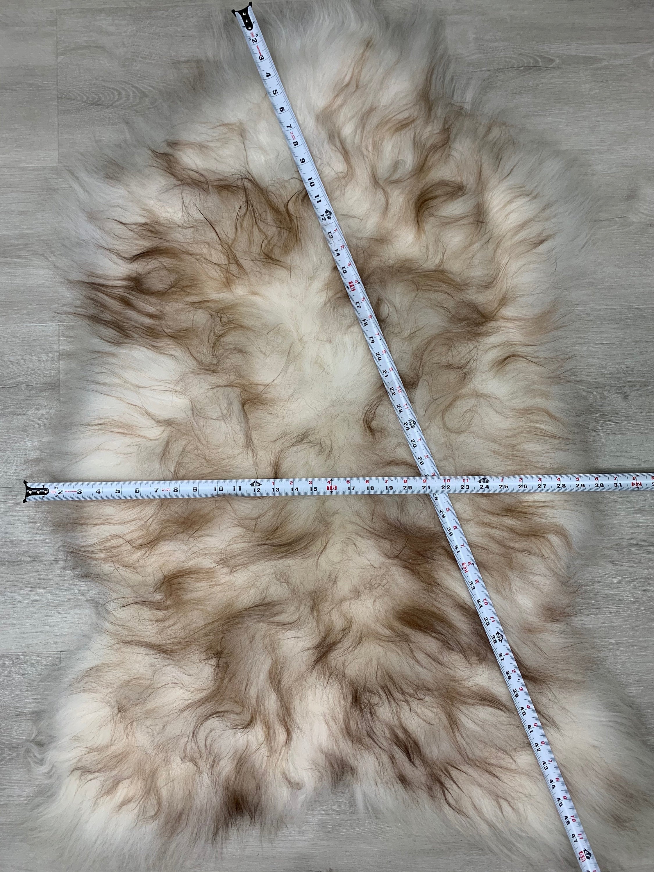 Tanning Brown Iceland Sheepskin Rug * Genuine Sheepskin Rug Fur Throw * Natural Animal Hide Pelt * Sheepskin Seat Cover * Cat Dog Pet Bed