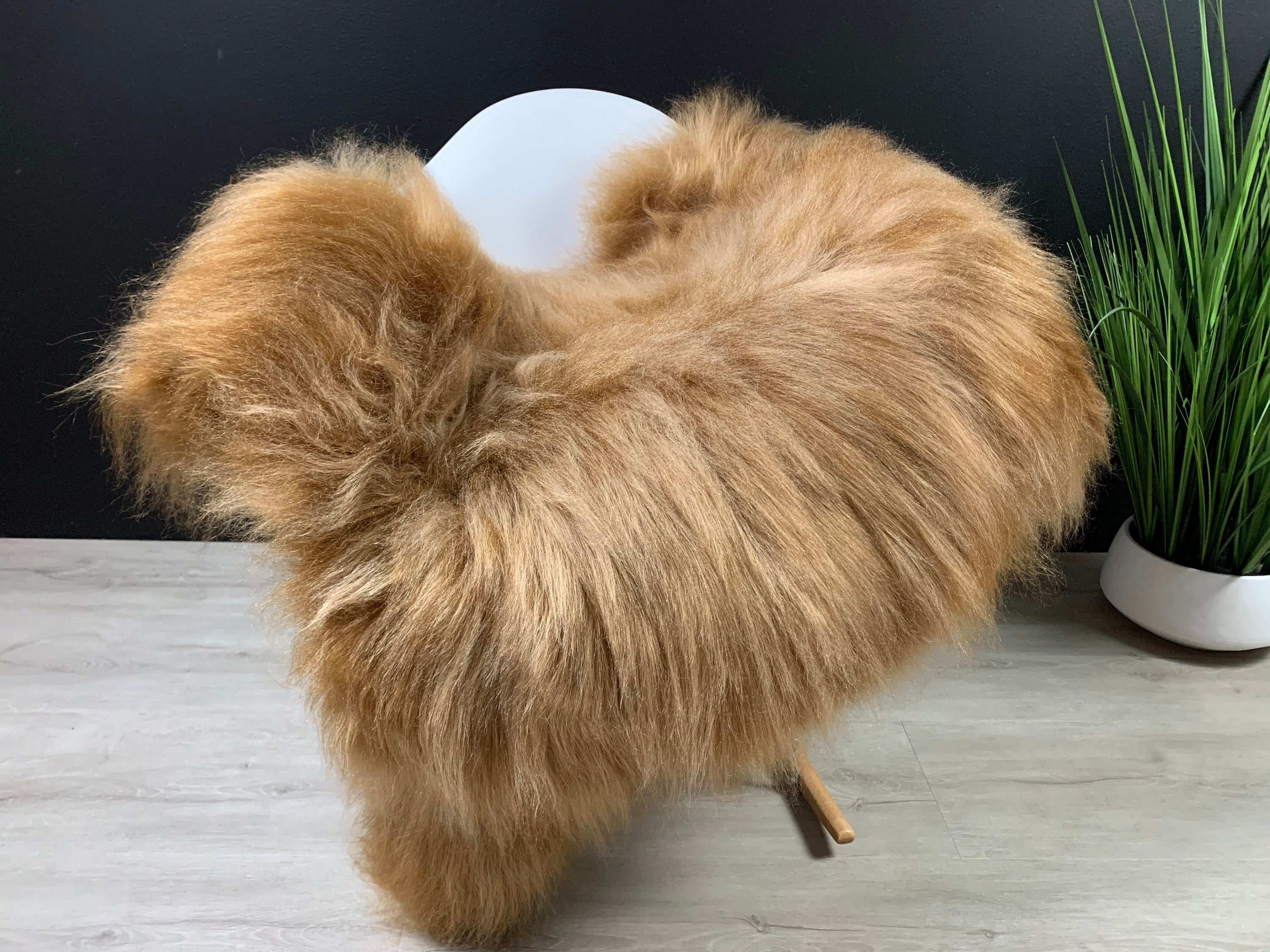 Icelandic Sheepskin Ore Rug Pelt / Genuine Natural Sheepskin / Sheepskin Pet Bed / Sheepskin Seat Cover