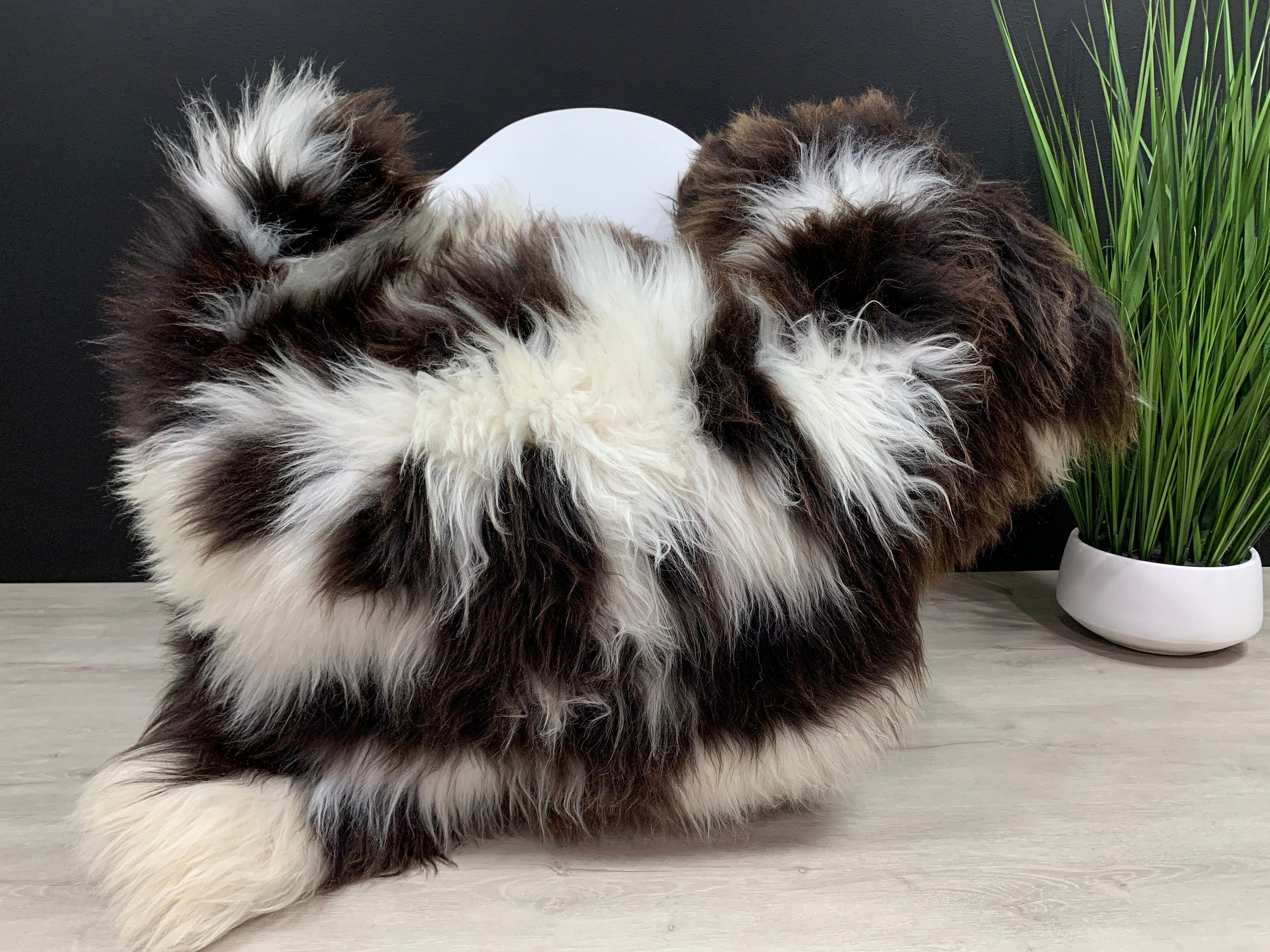 XXL Beautiful Natural Sheepskin Rug Pelt Genuine Leather Seat Cover Pet Bed Throw