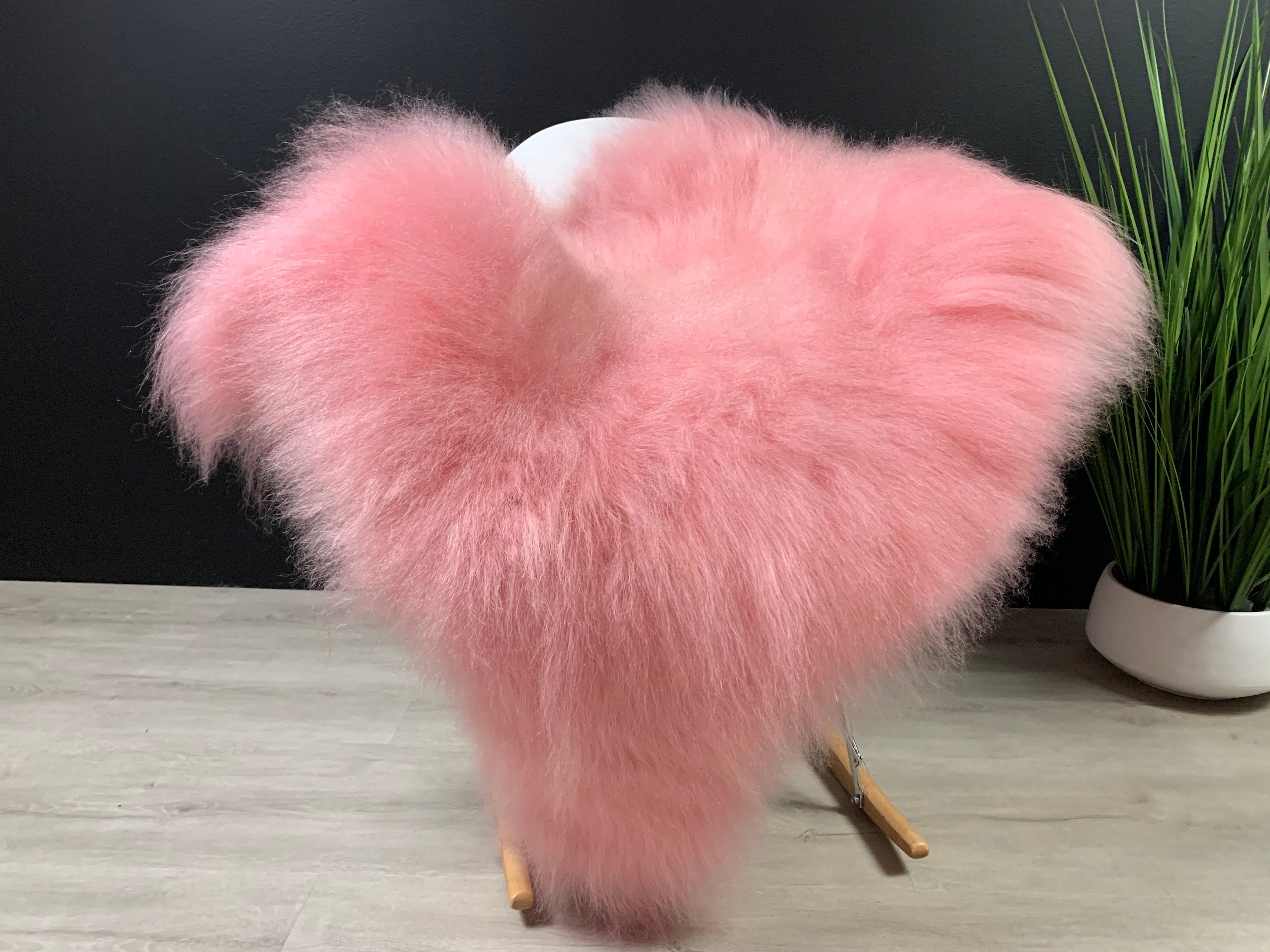 Genuine Sheepskin Rug * Pink Fur Throw * Sheepskin Seat Cover * Kids Girl Rug